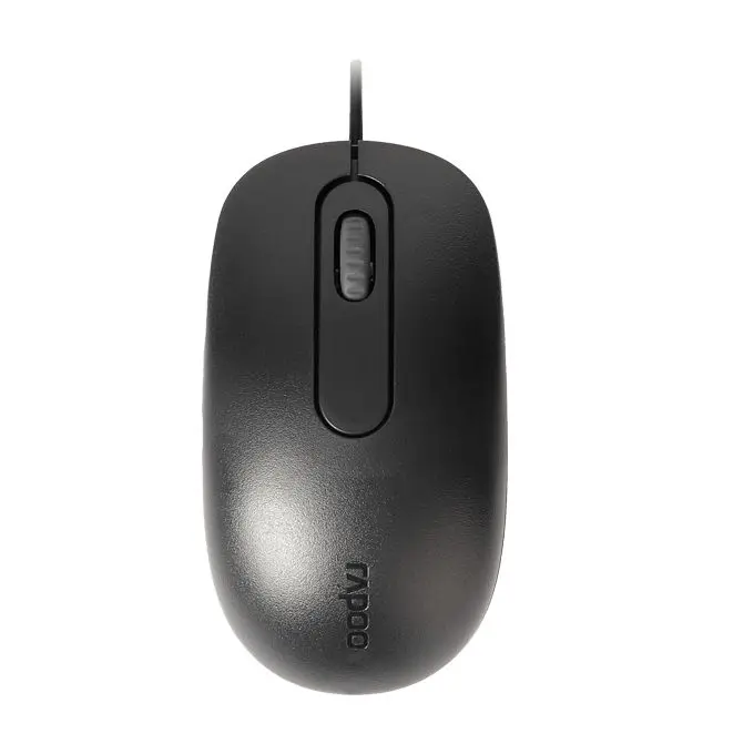 Rapoo N200 USB Wired Mouse Black