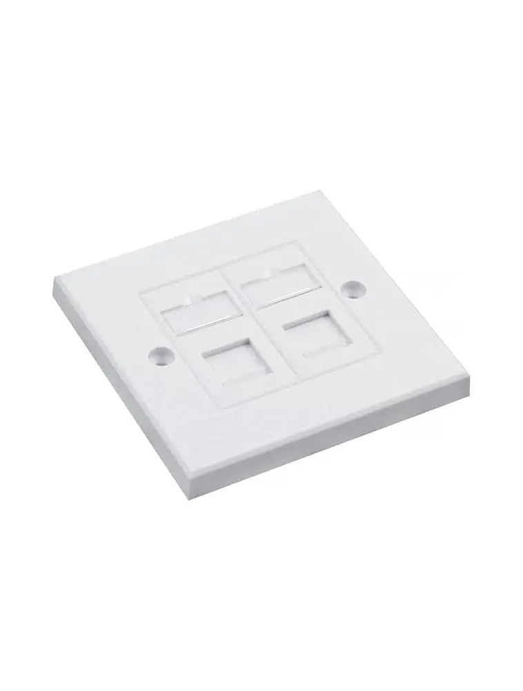 Tera utp face plate double( 86 *86mm 