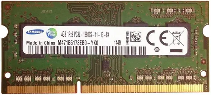 SAMSUNG M471B5173QH0-YK0 SamSung 4GB 1Rx8 PC3L-12800S,1600Mhz, SODIMM-204P (MX15GARA-B6ND