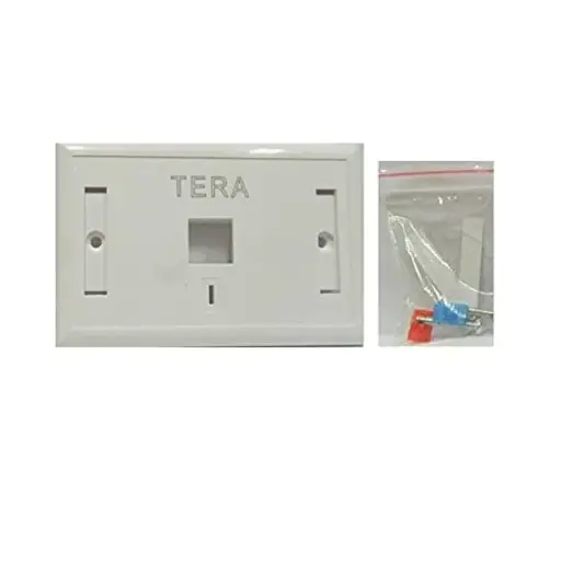 Tera utp face plate single ( 86 *86mm) 