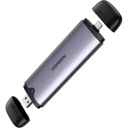  UGREEN USB-C + USB-A M.2 M-KEY HARD DRIVE ENCLOSURE 
